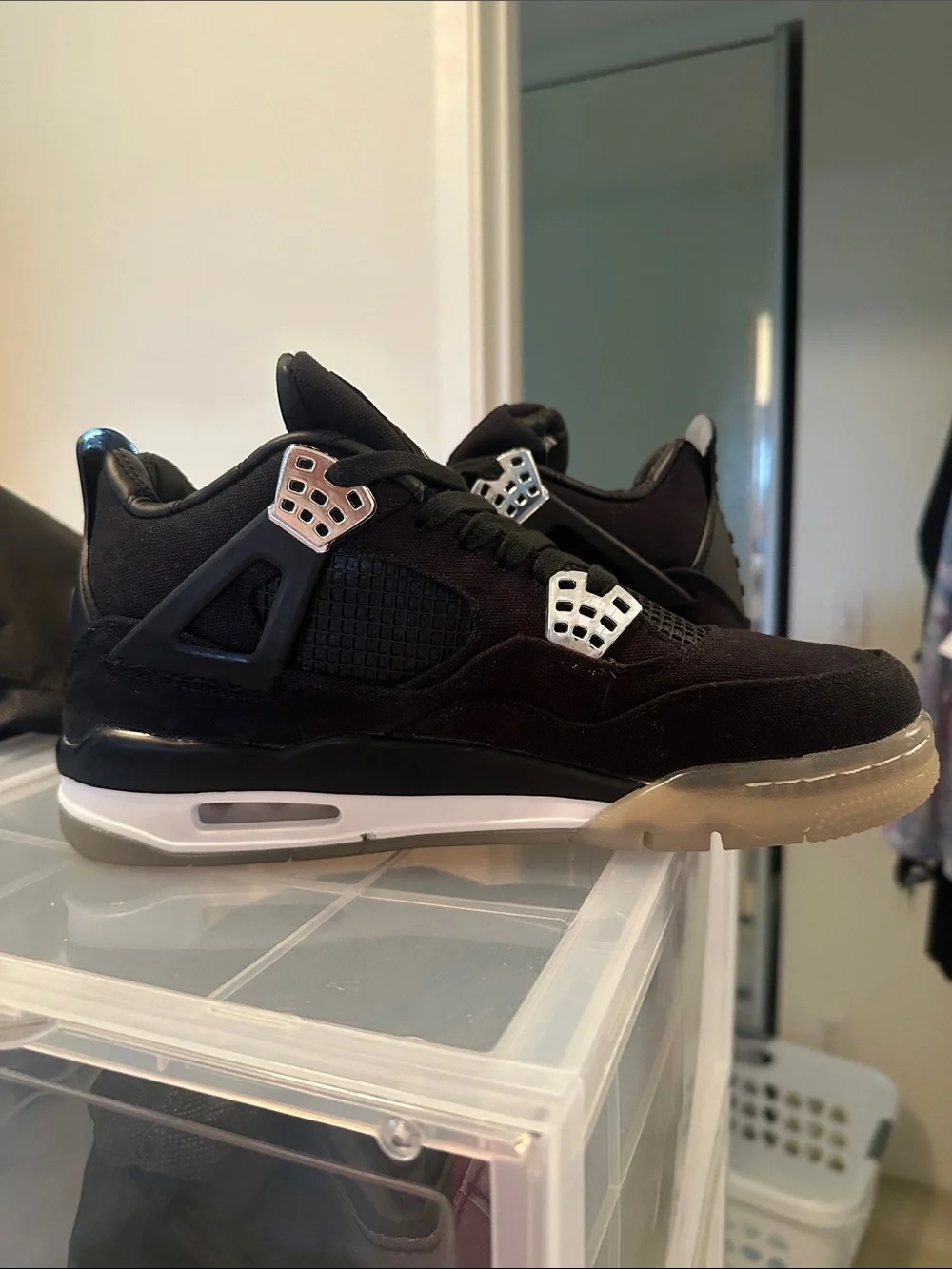 Men's Black Suede Athletic Sneakers